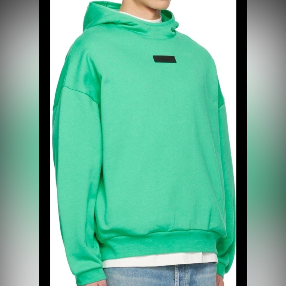 Fear of God ESSENTIALS 2024 Mint Leaf Hoodie M NWT FW24 - Picture 5 of 8